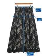 Tiara（ティアラ）ロング・マキシ丈スカート 黒 サイズ:4(XL位) レディース/2200646584058