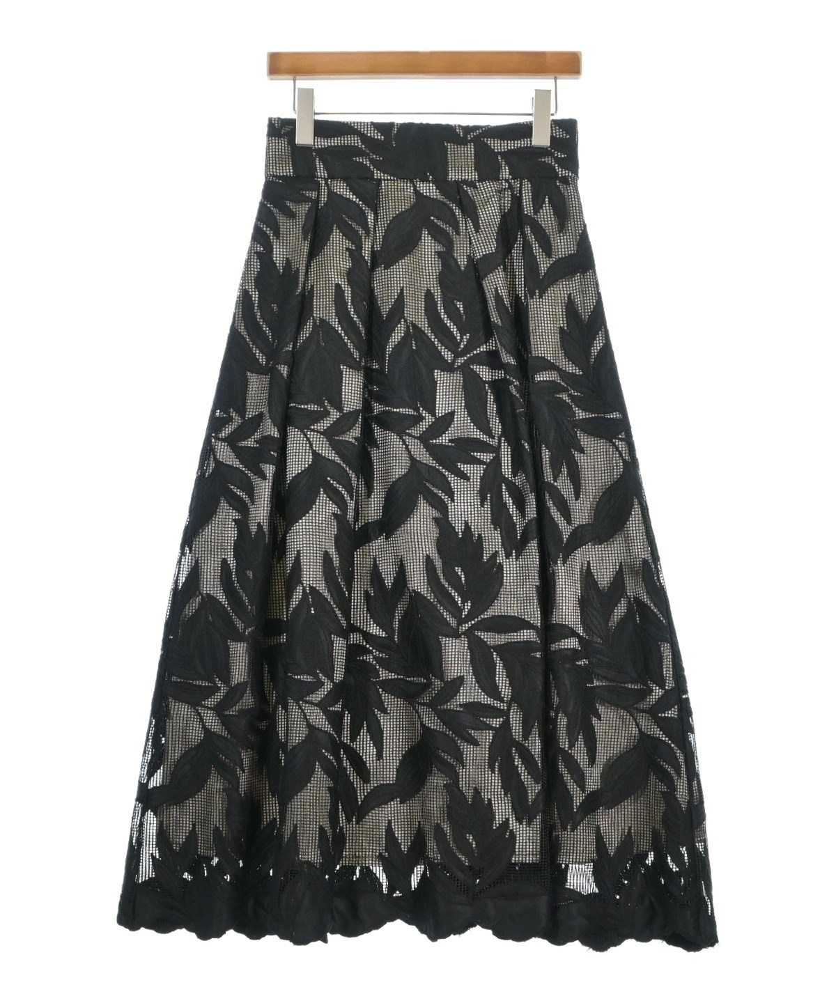 Tiara（ティアラ）ロング・マキシ丈スカート 黒 サイズ:4(XL位