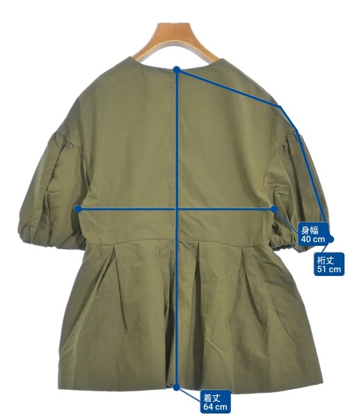 Tiara（ティアラ）ブラウス カーキ サイズ:F レディース/2200665894084