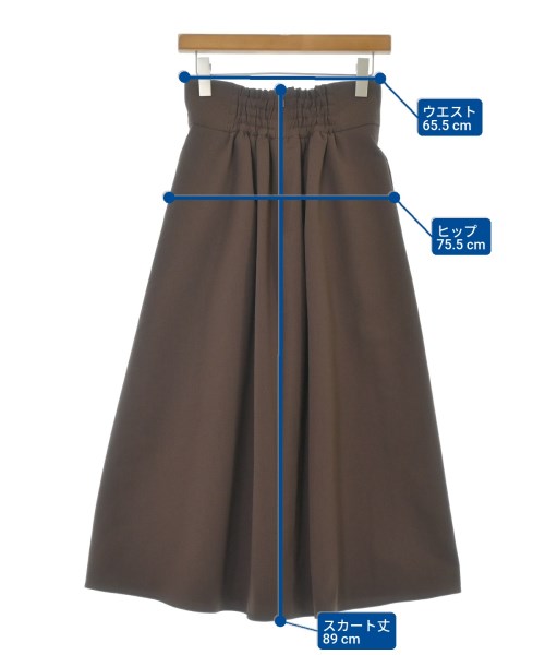 Tiara（ティアラ）ロング・マキシ丈スカート 茶 サイズ:2(M位) レディース/2200668923019