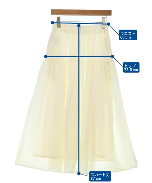 Tiara（ティアラ）ロング・マキシ丈スカート 白 サイズ:3(L位) レディース/2200728063044