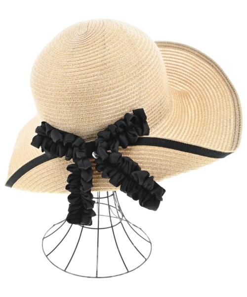 TO BE CHIC（トゥー　ビー　シック）ストローハット ベージュ サイズ:57.5cm レディース/2200676803679