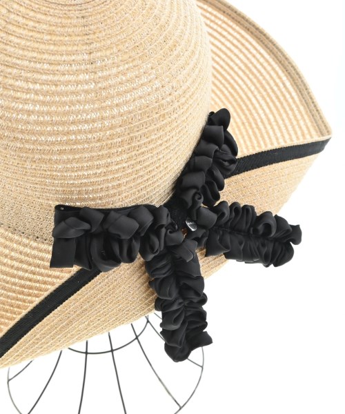 TO BE CHIC（トゥー　ビー　シック）ストローハット ベージュ サイズ:57.5cm レディース/2200676803679