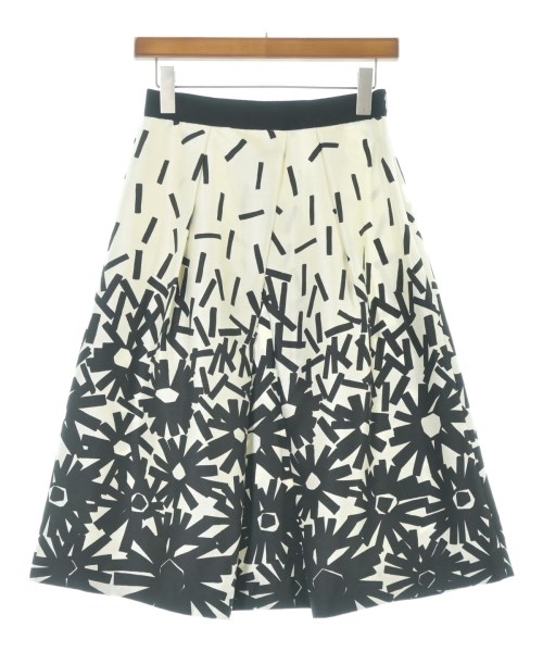 TO BE CHIC(トゥー　ビー　シック)ひざ丈スカート 白 サイズ:40(M位)/2200656846085