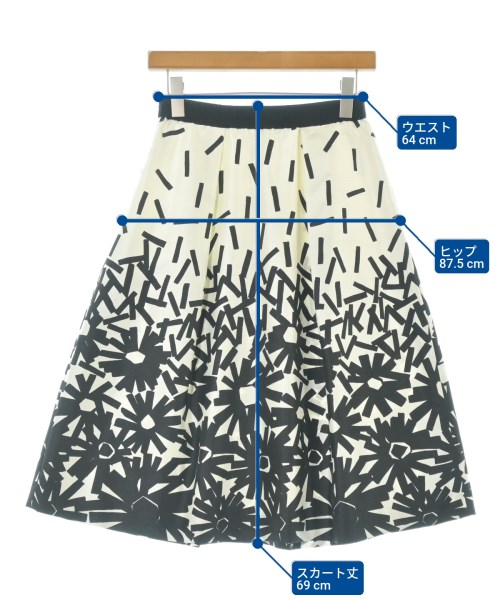 TO BE CHIC（トゥー　ビー　シック）ひざ丈スカート 白 サイズ:40(M位) レディース/2200656846085