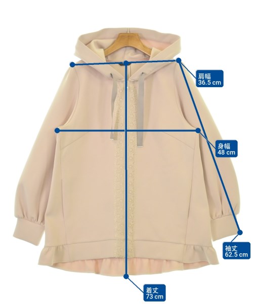 TO BE CHIC（トゥー　ビー　シック）パーカー ピンク サイズ:44(XL位) レディース/2200722872093