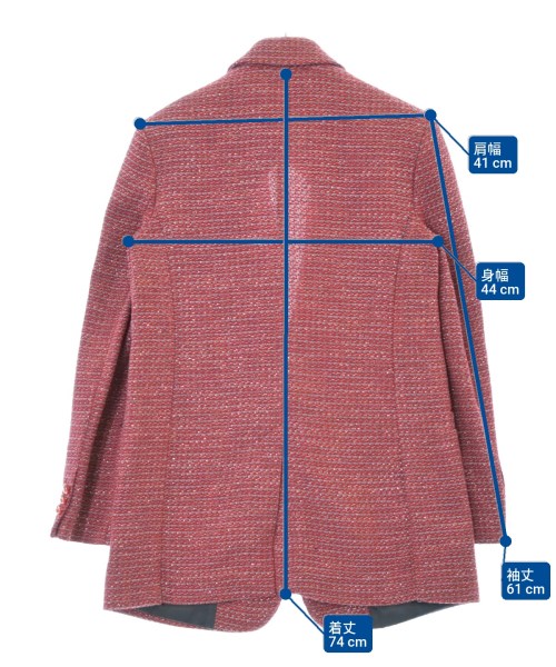 PINKO（ピンコ）カジュアルジャケット 赤 サイズ:40(M位) レディース/2200621808032