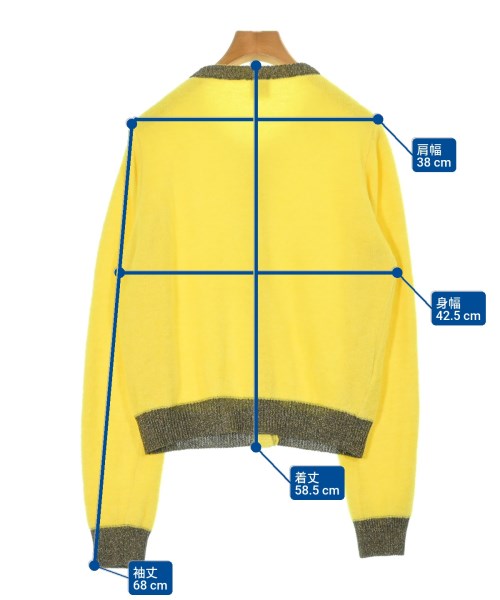 PINKO（ピンコ）カーディガン 黄 サイズ:L レディース/2200613249058