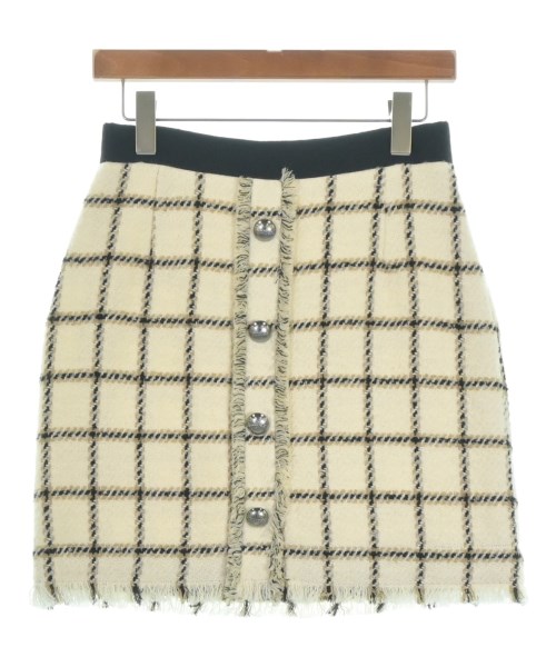 PINKO(ピンコ)ひざ丈スカート 白 サイズ:36(S位)/2200650535213