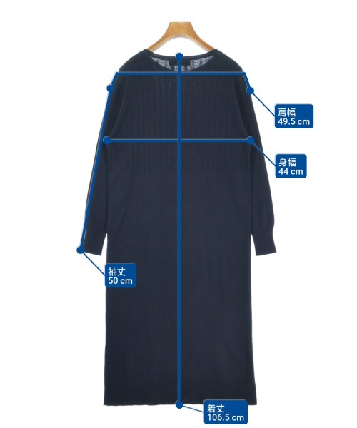 SunaUna（スーナウーナ）ワンピース 紺 サイズ:34(XS位) レディース/2200620992411