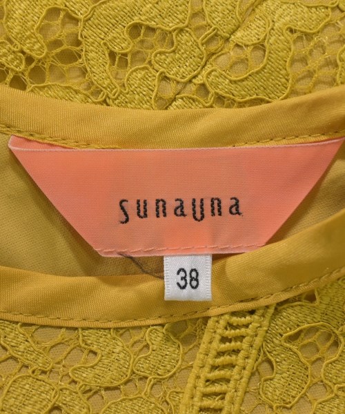 SunaUna（スーナウーナ）ブラウス 黄 サイズ:38(M位) レディース/2200640672010