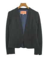 SunaUna（スーナウーナ）ノーカラージャケット 黒 サイズ:36(S位) レディース/2200621762020