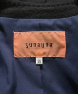 SunaUna（スーナウーナ）ノーカラージャケット 黒 サイズ:36(S位) レディース/2200621762020