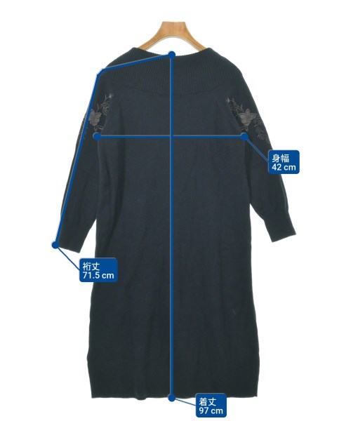 SunaUna（スーナウーナ）ワンピース 紺 サイズ:38(M位) レディース/2200614251173