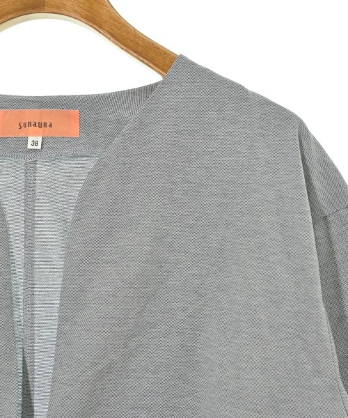 SunaUna（スーナウーナ）ノーカラージャケット グレー サイズ:38(M位) レディース/2200614251210