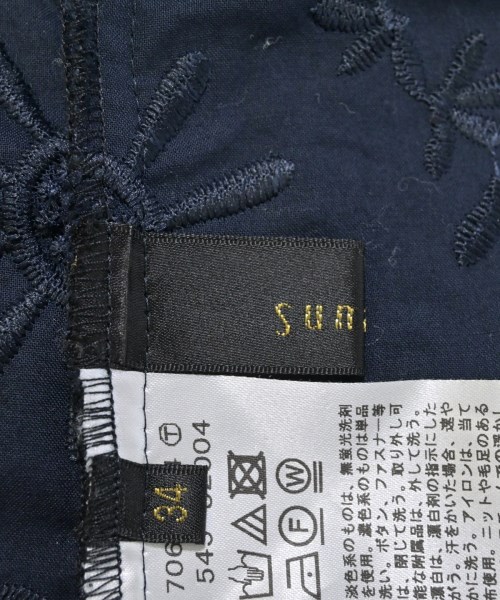 SunaUna（スーナウーナ）ブラウス 紺 サイズ:34(XS位) レディース/2200614251265