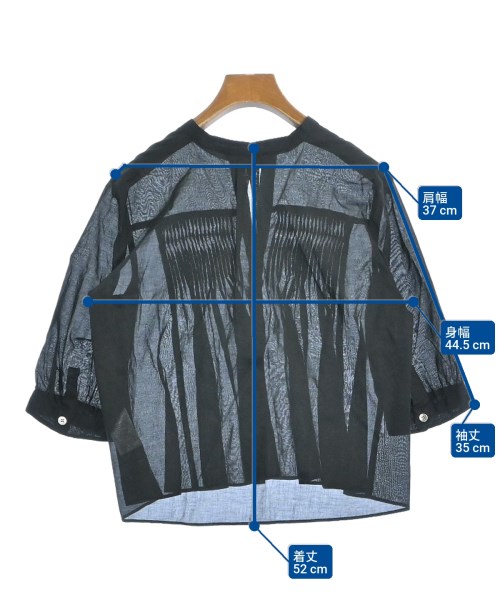 SunaUna（スーナウーナ）ブラウス 黒 サイズ:34(XS位) レディース/2200614251289