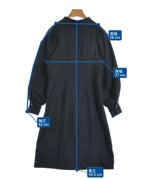 SunaUna（スーナウーナ）ワンピース 紺 サイズ:38(M位) レディース/2200614251326