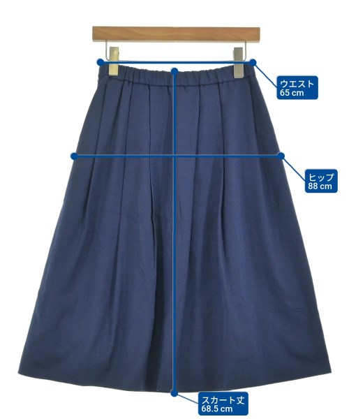 SunaUna（スーナウーナ）ロング・マキシ丈スカート 紺 サイズ:38(M位) レディース/2200661152089