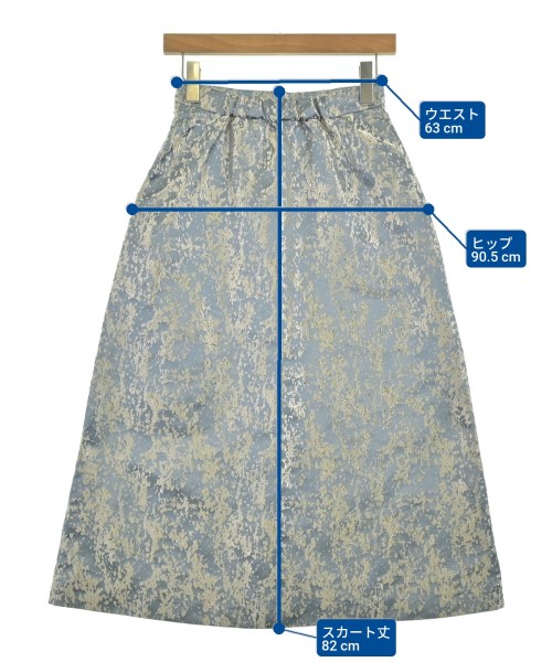 SunaUna（スーナウーナ）ロング・マキシ丈スカート 青 サイズ:36(S位) レディース/2200661152102