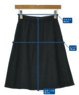 SunaUna（スーナウーナ）ひざ丈スカート 黒 サイズ:34(XS位) レディース/2200661007037