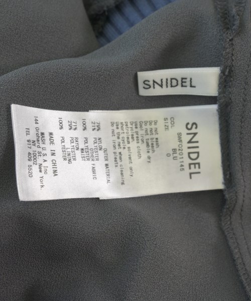 SNIDEL（スナイデル）ワンピース 青 サイズ:0(S位) レディース/2200633220020