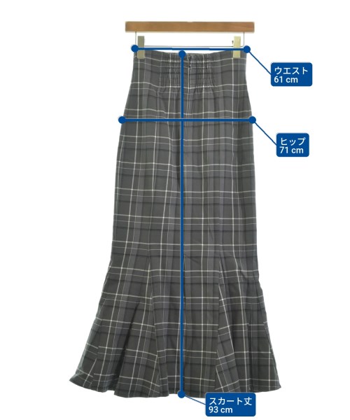 SNIDEL（スナイデル）ロング・マキシ丈スカート グレー サイズ:0(S位) レディース/2200625906017