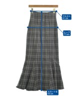 SNIDEL（スナイデル）ロング・マキシ丈スカート グレー サイズ:0(S位) レディース/2200625906017