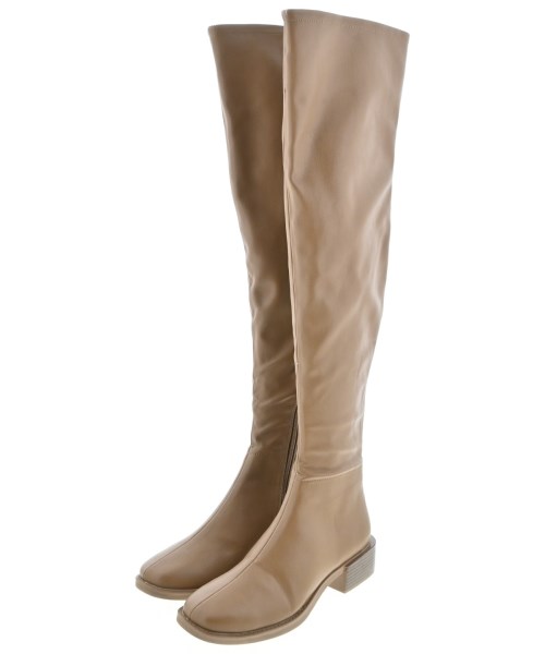 SNIDEL(スナイデル)ブーツ ベージュ サイズ:M(24.5cm位)/2200635371041