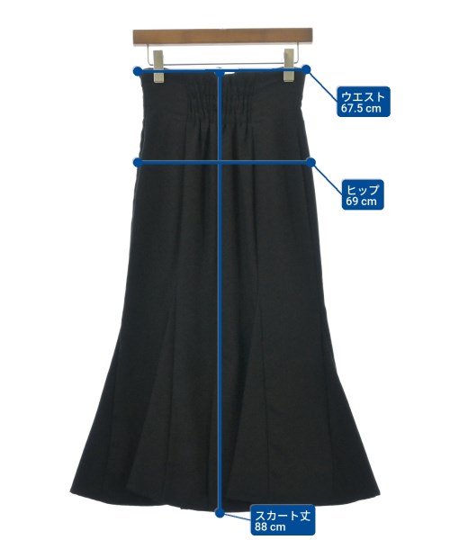 SNIDEL（スナイデル）ロング・マキシ丈スカート 黒 サイズ:-(S位) レディース/2200635093035