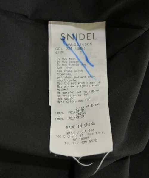 SNIDEL（スナイデル）ワンピース 黒 サイズ:1(M位) レディース/2200637488020