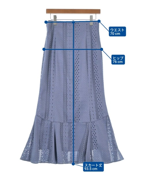 SNIDEL（スナイデル）ロング・マキシ丈スカート 青 サイズ:2(L位) レディース/2200623962077