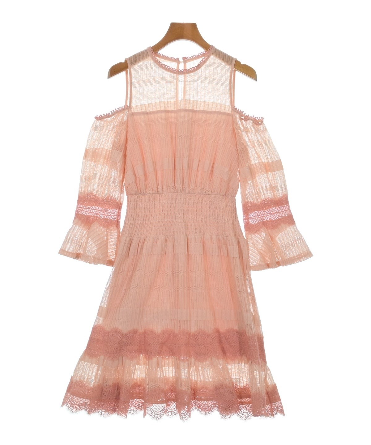 SNIDEL スイッチングワンピース ピンク サイズ1 中古・古着通販】Snidel (スナイデル) スイッチングワンピース ピンク