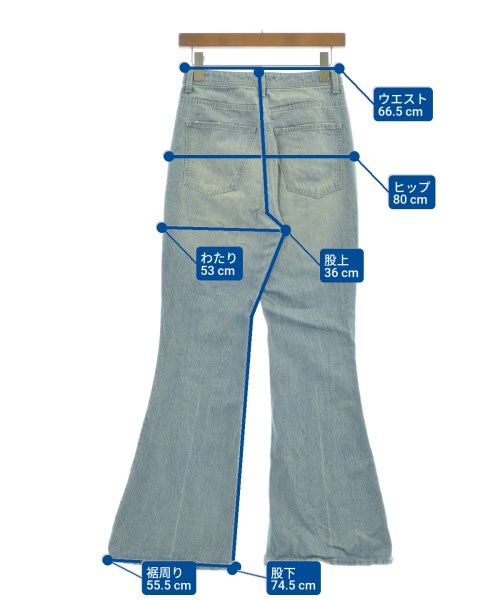 SNIDEL（スナイデル）デニムパンツ 青 サイズ:1(M位) レディース/2200621714074