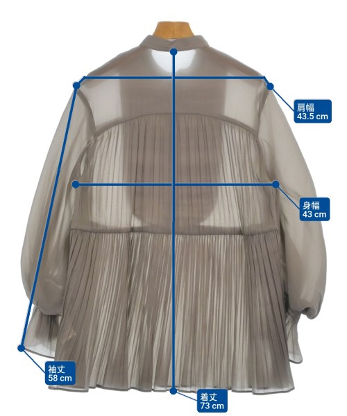 SNIDEL（スナイデル）ブラウス 茶 サイズ:F レディース/2200621714142