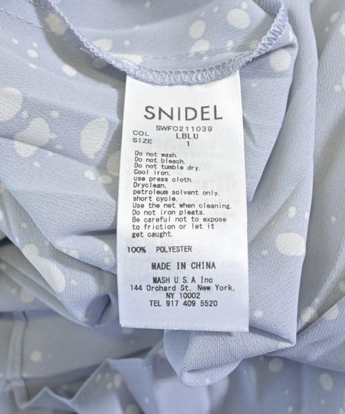 SNIDEL（スナイデル）ワンピース 青 サイズ:1(M位) レディース/2200622699035