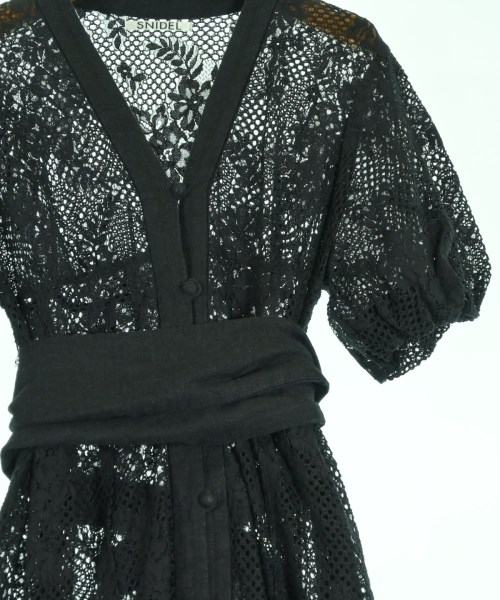 SNIDEL（スナイデル）シャツワンピース 黒 サイズ:-(M位) レディース/2200616478103