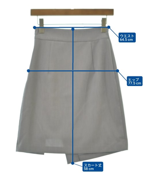 SNIDEL（スナイデル）ひざ丈スカート グレー サイズ:0(S位) レディース/2200632084029