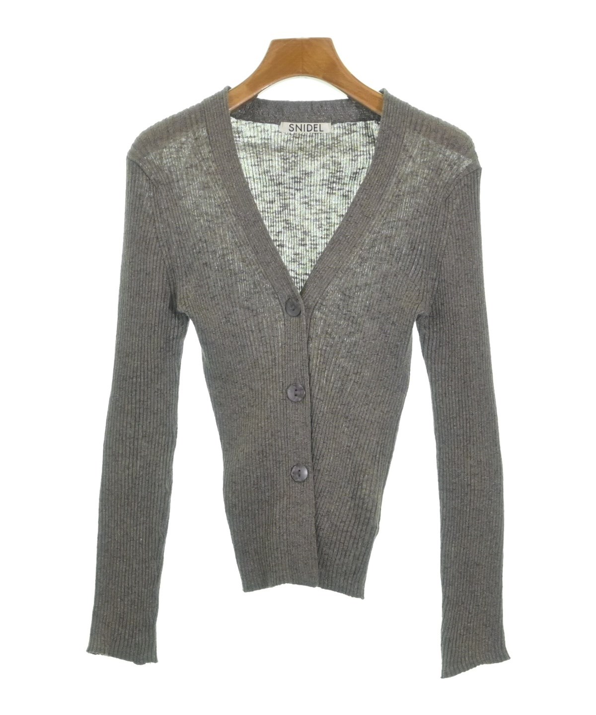 STONE  グレー カーディガン M スナイデルニット STONE グレー カーディガン M スナイデルニット SNIDEL（スナイデル