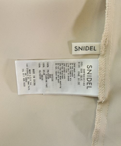 SNIDEL（スナイデル）ブラウス ベージュ サイズ:ONE レディース/2200606367042