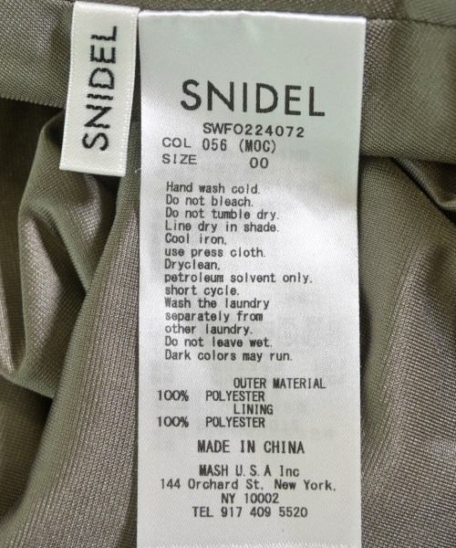 SNIDEL（スナイデル）ワンピース 茶 サイズ:00(XS位) レディース/2200611006011