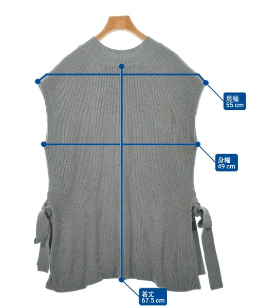 SNIDEL（スナイデル）ベスト/ノースリーブ グレー サイズ:F レディース/2200614302141