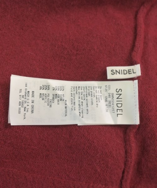 SNIDEL（スナイデル）ワンピース 赤 サイズ:ONE レディース/2200604139023