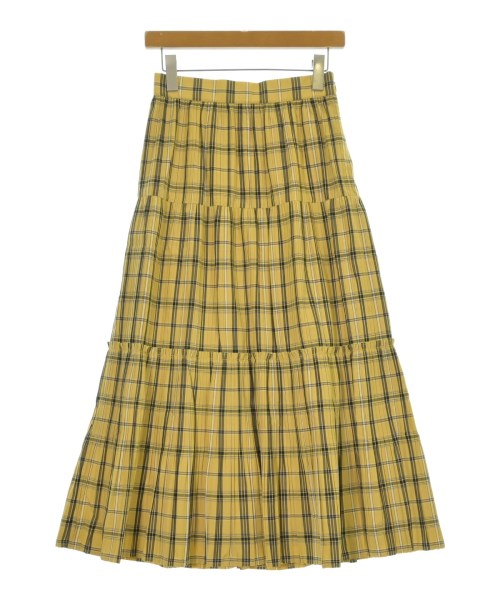 SNIDEL(スナイデル)ロング・マキシ丈スカート 黄 サイズ:0(XS位)/2200671015053