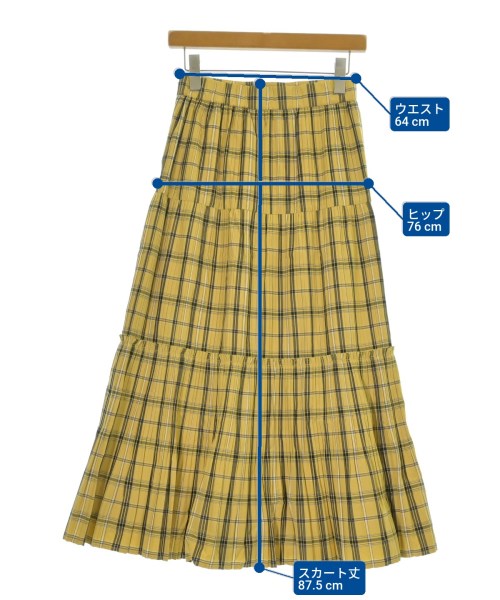 SNIDEL（スナイデル）ロング・マキシ丈スカート 黄 サイズ:0(XS位) レディース/2200671015053