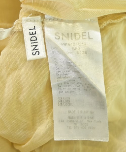 SNIDEL（スナイデル）ブラウス 黄 サイズ:F レディース/2200675950022