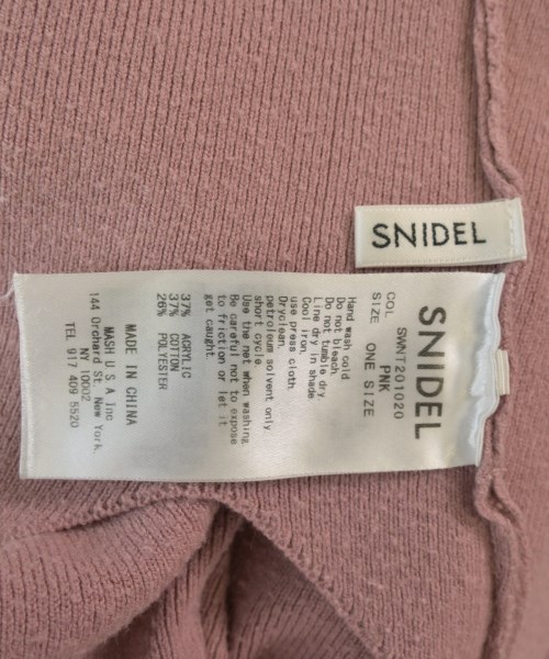 SNIDEL（スナイデル）カーディガン ピンク サイズ:ONE レディース/2200674880023