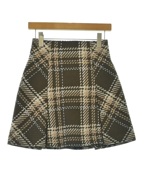 SNIDEL(スナイデル)ひざ丈スカート 茶 サイズ:2(L位)/2200670360055