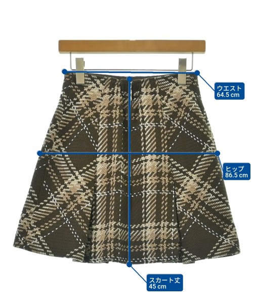 SNIDEL（スナイデル）ひざ丈スカート 茶 サイズ:2(L位) レディース/2200670360055