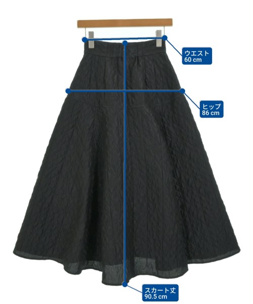 SNIDEL（スナイデル）ロング・マキシ丈スカート 黒 サイズ:0(S位) レディース/2200676119091